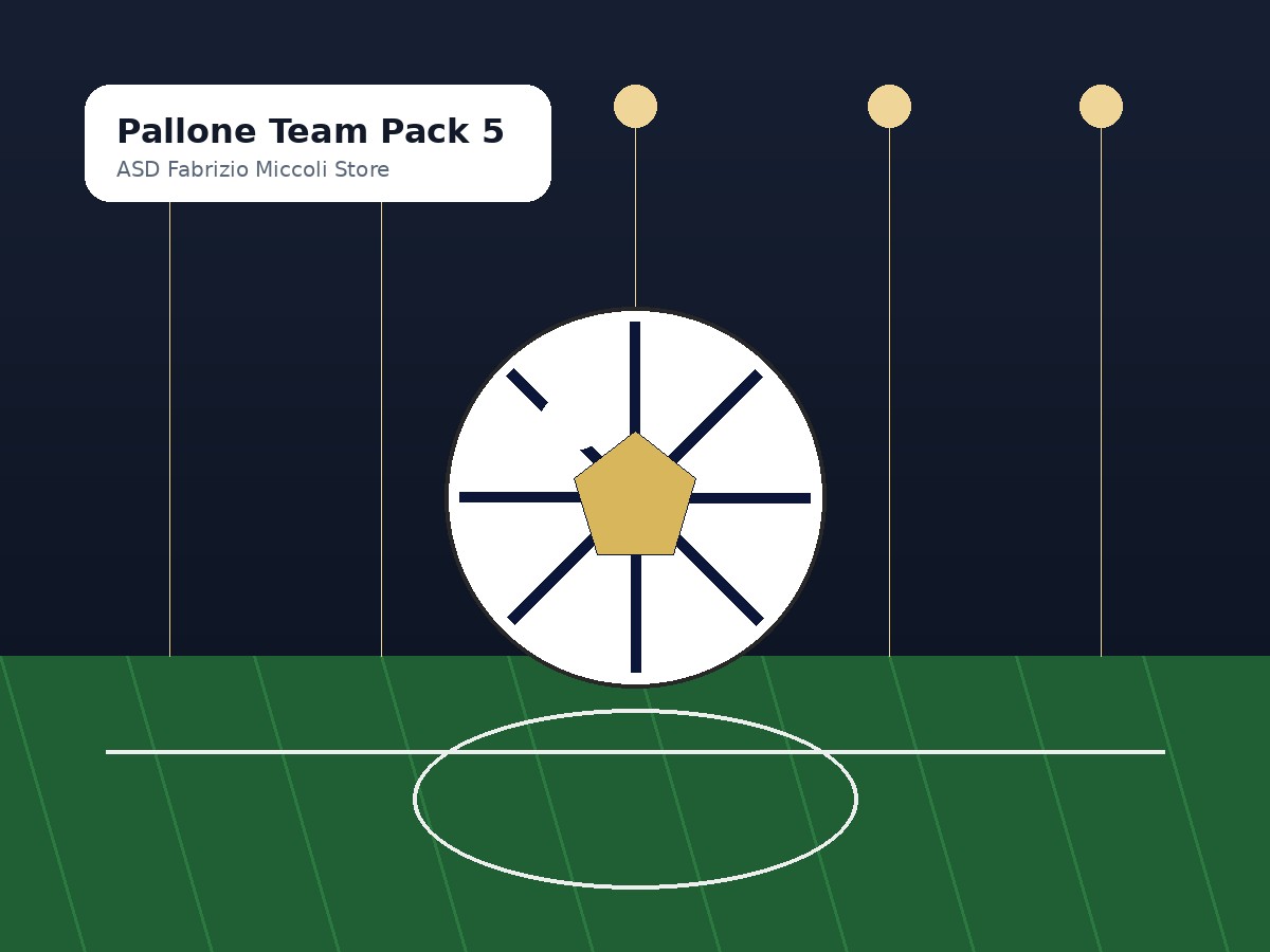 Pallone Team Pack 5 mockup