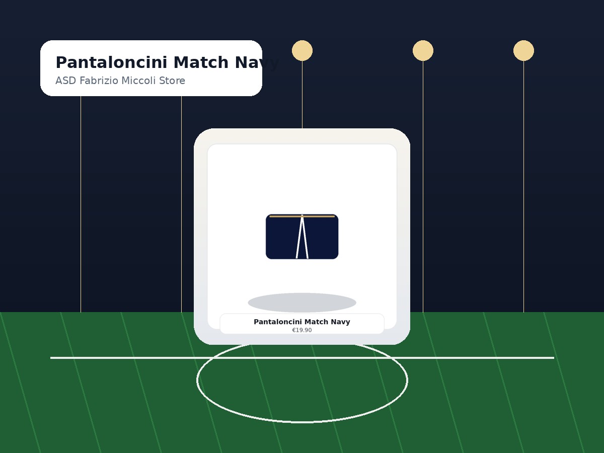 Pantaloncini Match Navy mockup