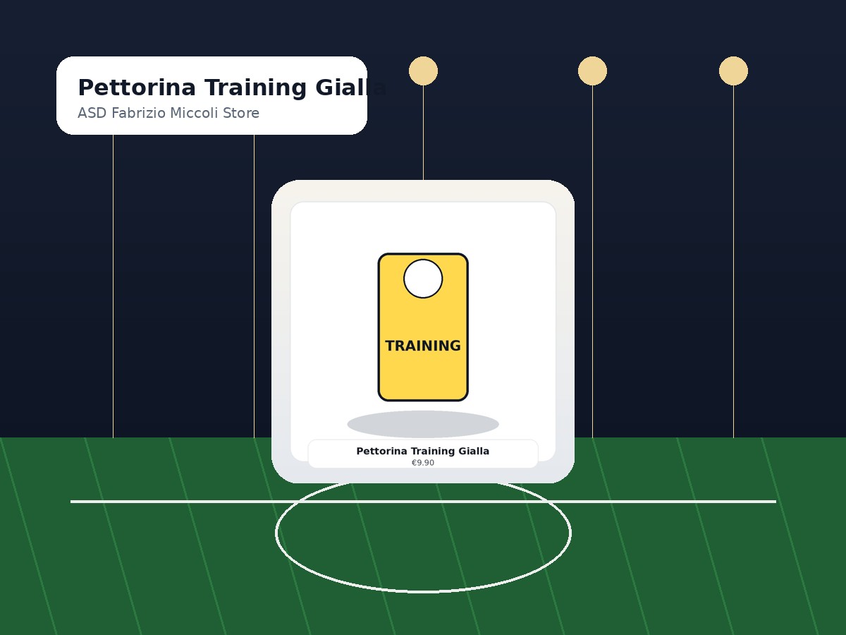 Pettorina Training Gialla mockup