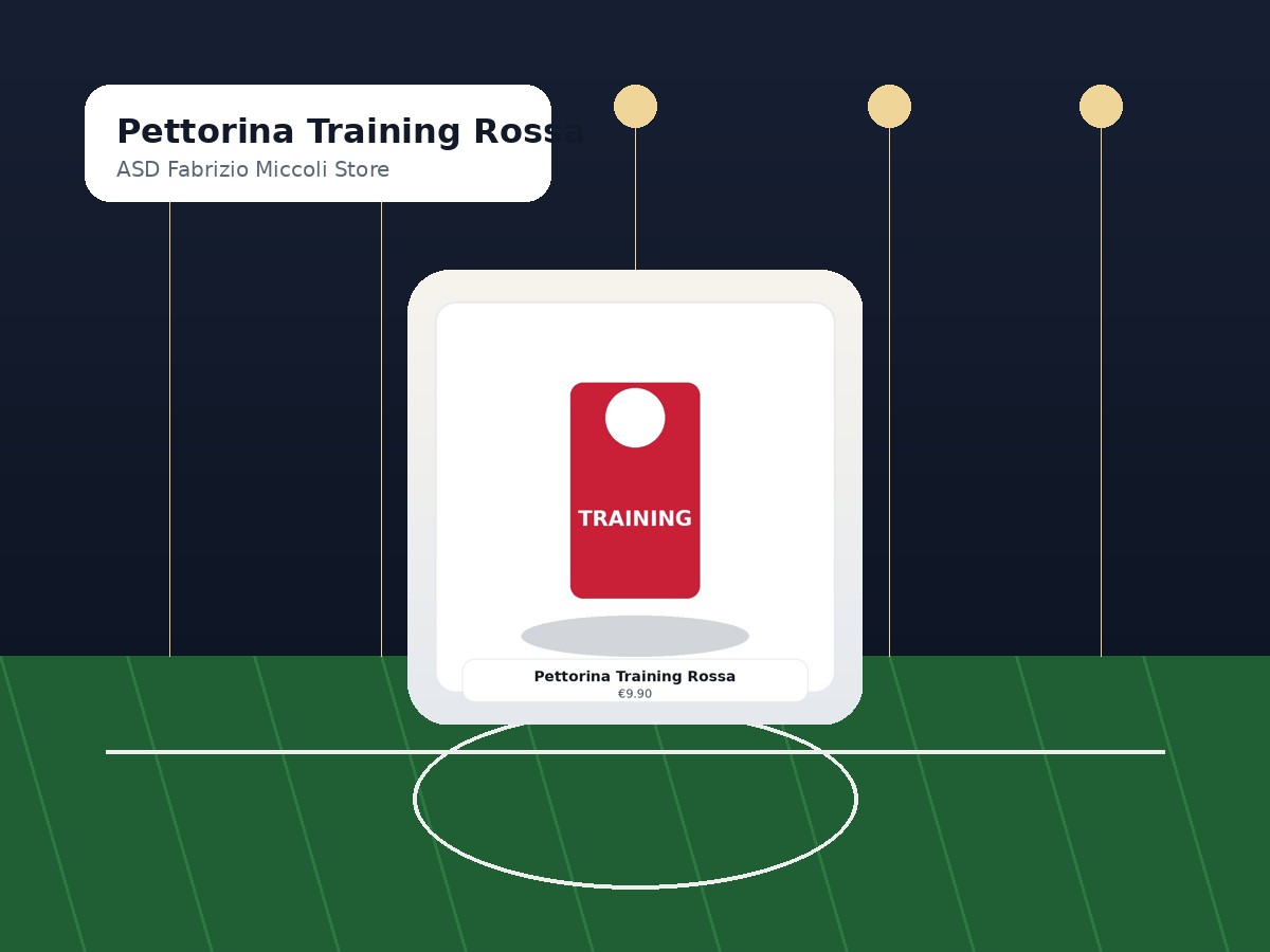 Pettorina Training Rossa mockup