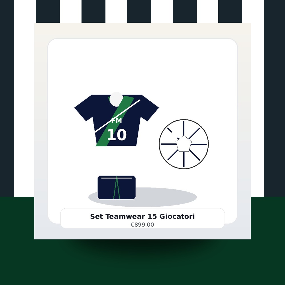 Set Teamwear 15 Giocatori mockup