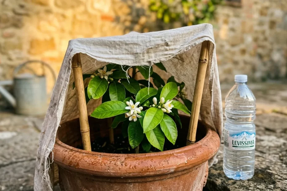 Allerta gelate tardive marzo 2026: proteggi subito i tuoi limoni con questo telo di fortuna
