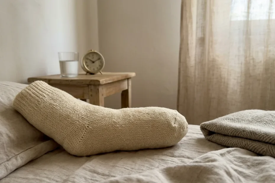 Dormire con un calzino pieno di riso caldo accanto ai piedi: il rimedio per spegnere l'ansia e il freddo in 5 minuti