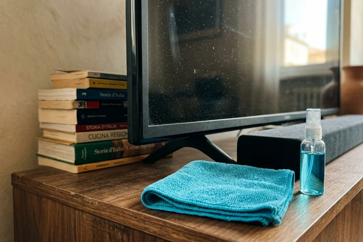 Il gesto sbagliato quando pulisci la TV può rovinare lo schermo (e farti spendere un capitale)