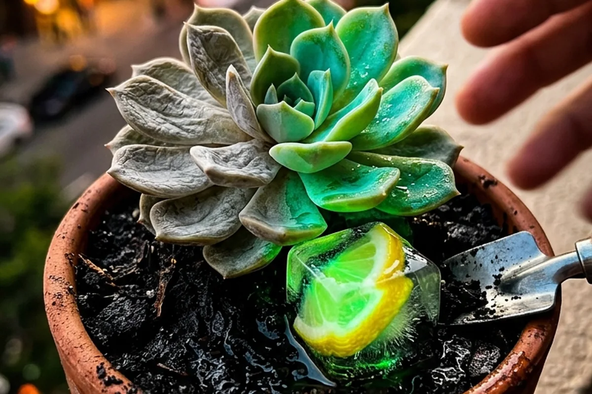 Il trucco del cubetto di ghiaccio e limone: come risvegliare qualsiasi pianta grassa che sembra morta