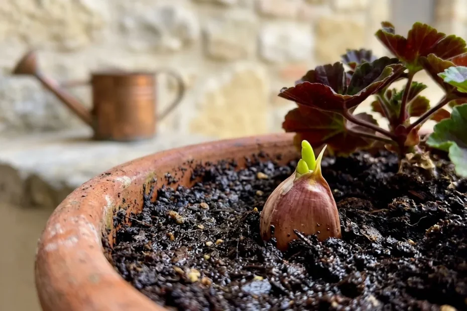 Infila uno spicchio d'aglio nel terreno delle tue piante a marzo: il segreto dei vivai per allontanare i parassiti per sempre