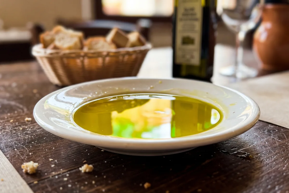 L’inganno dell'olio "italiano" al ristorante: il trucco del piattino che ti svela subito se ti stanno servendo uno scarto industriale.