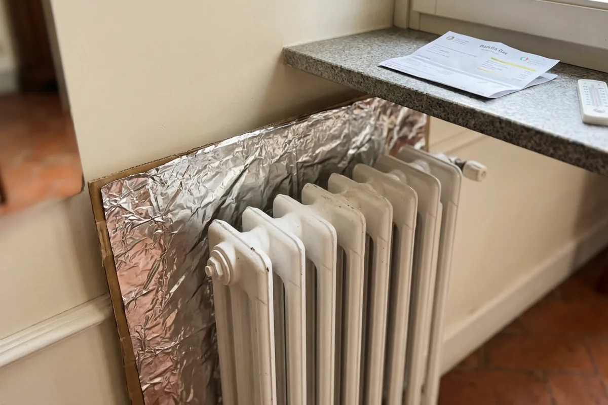 Metti un rotolo di alluminio dietro il termosifone stasera: il trucco del risparmio energetico che molti scoprono troppo tardi