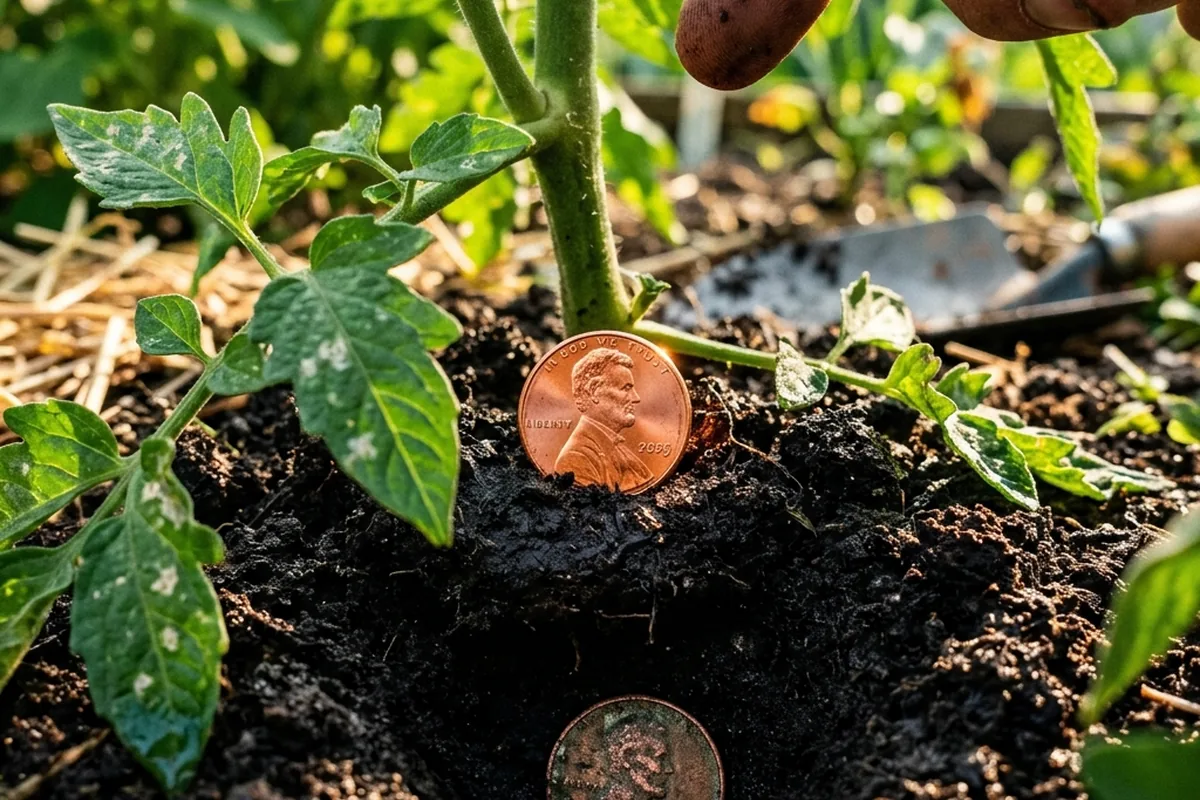 Metti una moneta di rame nel terreno dei pomodori: il trucco anti-muffa che salva il tuo raccolto 2026