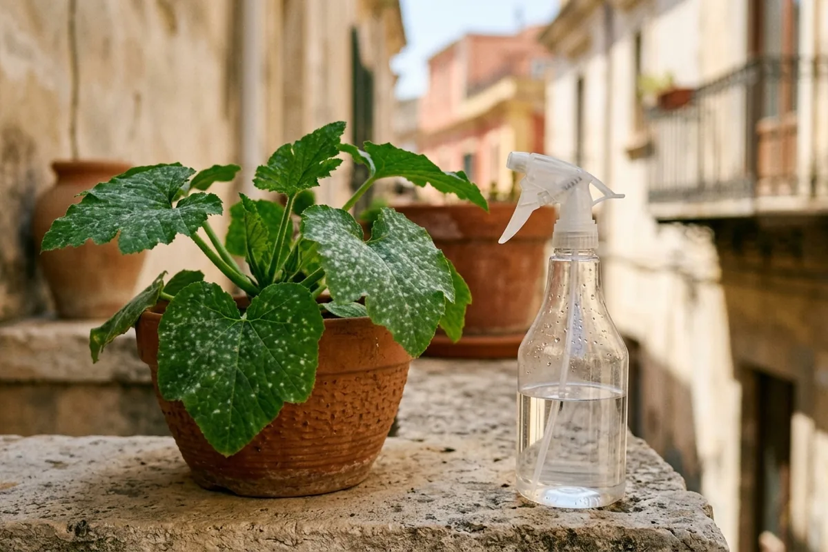 Muffa bianca su zucchine e rose: l’errore con il bicarbonato che rovina le piante senza che te ne accorga