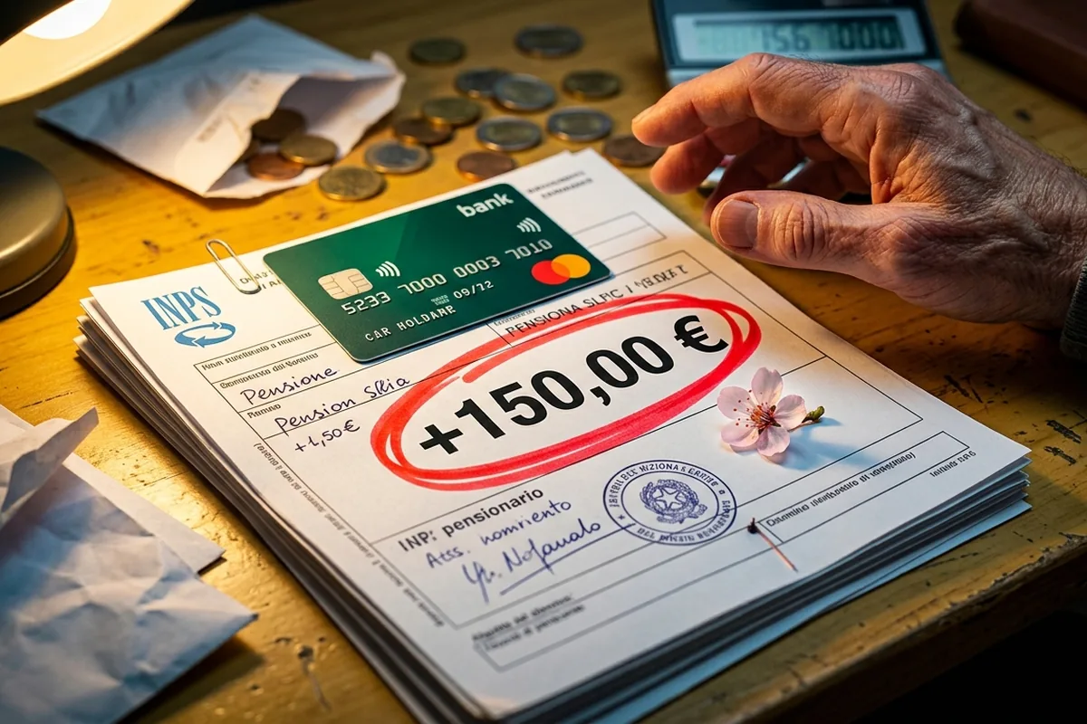 Pensioni Aprile 2026, arriva il "Bonus Primavera": ecco chi troverà 150 euro in più sul cedolino di domani