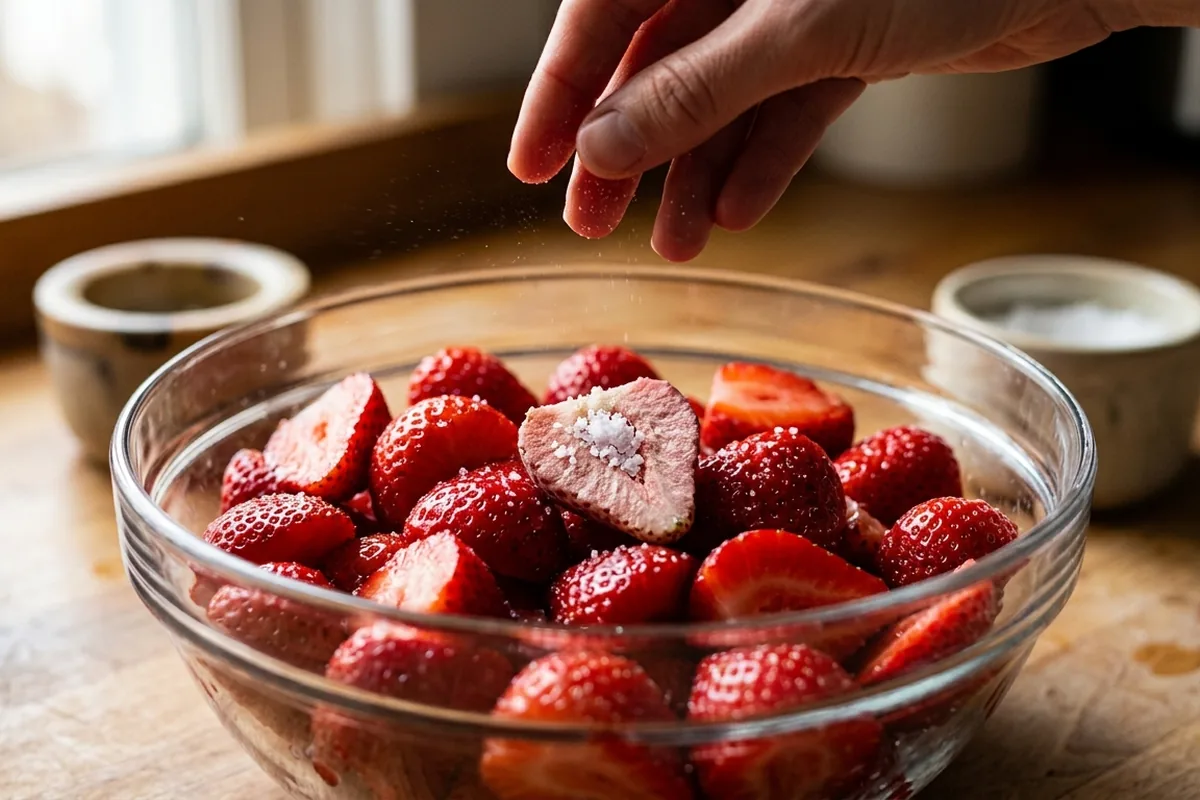 Perché le tue fragole non sono dolci? Il trucco del sale amaro che trasforma il sapore del frutto