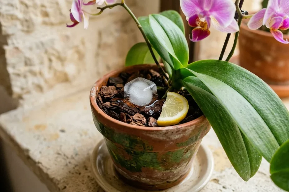 Perché le tue orchidee non fioriscono più? Il trucco del cubetto di ghiaccio e limone che le risveglia in 7 giorni
