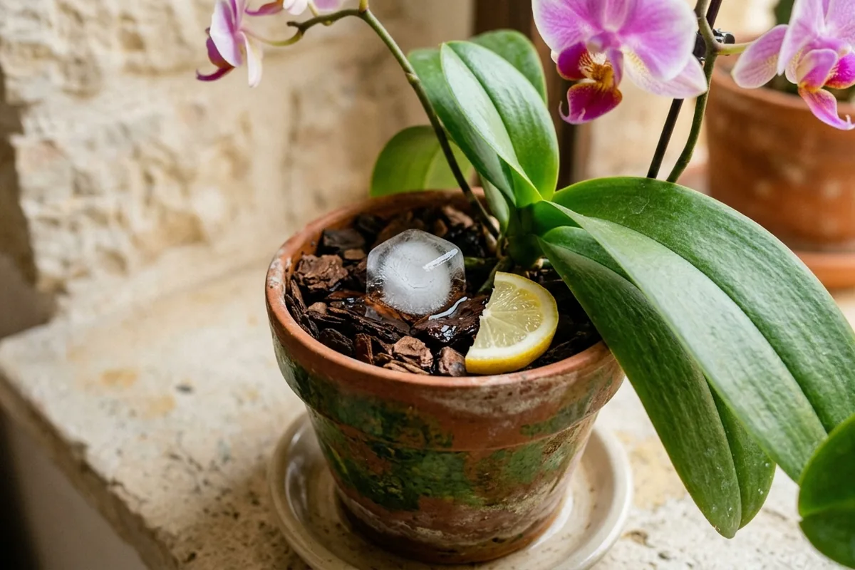 Perché le tue orchidee non fioriscono più? Il trucco del cubetto di ghiaccio e limone che le risveglia in 7 giorni