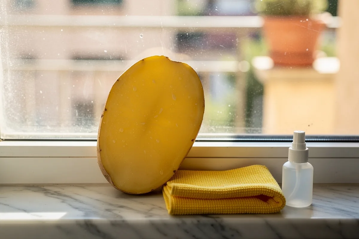 Smetti di comprare detersivi costosi per i vetri! Il trucco della patata cruda che non lascia aloni